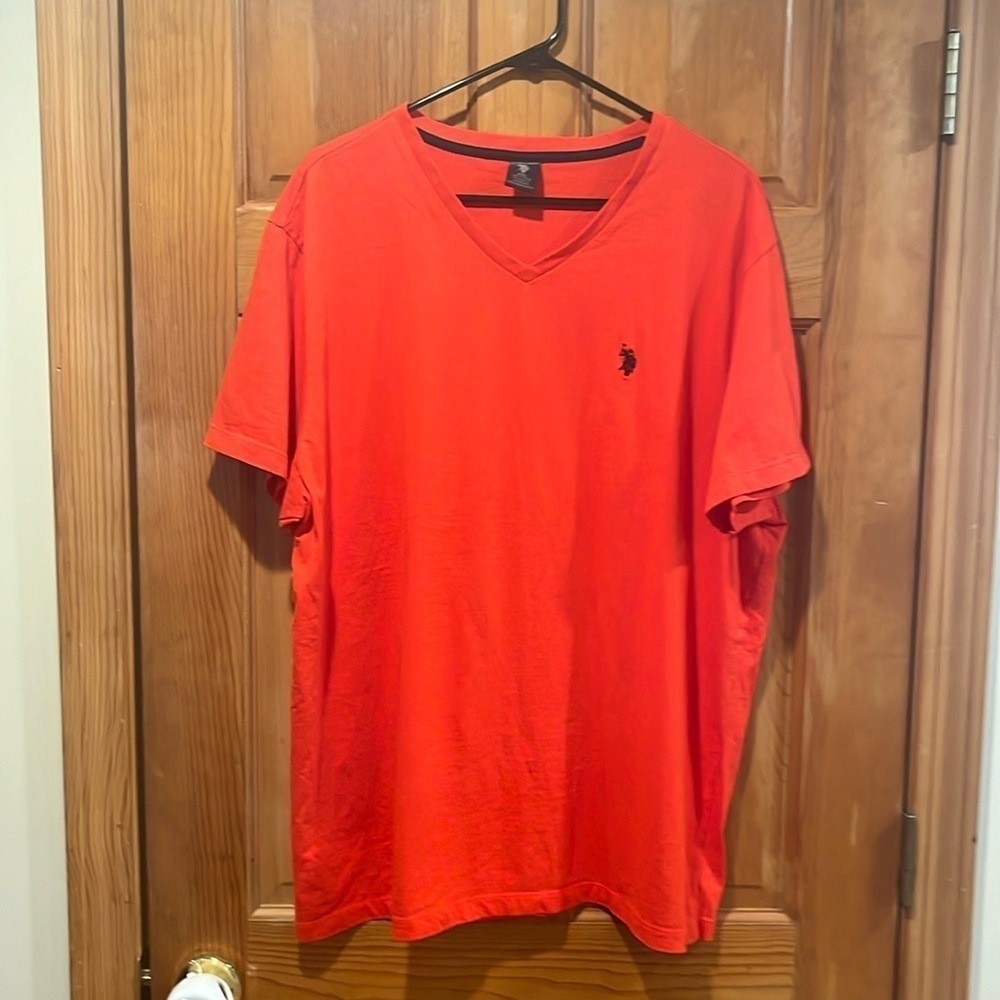 U.S polo Assn.men short sleeve shirt size XXL .